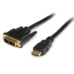 Cable HDMI a DVI 3m - DVI-D Macho - HDMI Macho - Adaptador - Negro - Extremo Secundario: 1 x 19-pin DVI-D Digital Video - Male -