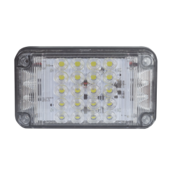 Luz de advertencia de 7x4", color claro, con luces de trabajo, ideal para ambulancias