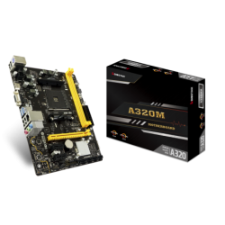 Tarjeta madre BioStar a320mh pro AM4 SATA 6GB/s USB 3.1, HDMI, micro-ATX