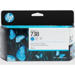 HP 738 cian 130ml tinta amplio formato 498N5A