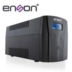 No break ups Enson ens-ea2150 1500va, 900w 6 contactos con batería de respaldo línea interactiva pantalla lcd voltaje de entrada