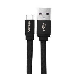 Cable Vorago CAB-214 USB A tipo C, 2 metros, negro