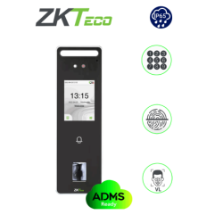 ZKTeco speedfacev3l - control de acceso y asistencia facial visible light, 500 rostros, 3,000 huellas, TCP/IP, IP65