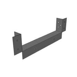 Conector de Escalera de Aluminio a Tablero (Caja), Peralte 3 1/4", Ancho 9", Incluye Tornillería