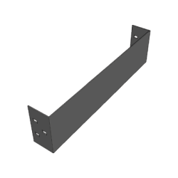 Placa de Cierre para Escalera de Aluminio, Peralte 3 1/4", Ancho 6", Incluye Tornillería
