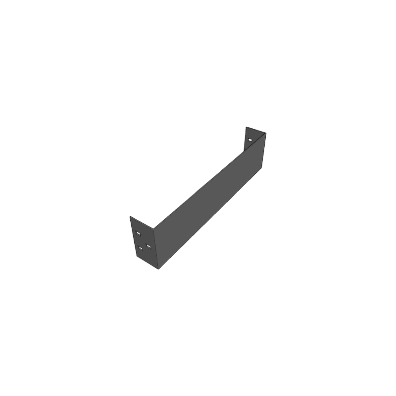 Placa de Cierre para Escalera de Aluminio, Peralte 3 1/4", Ancho 6", Incluye Tornillería