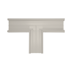 Sección en "T" color Marfil de PVC auto extinguible, para canaleta TEK-100-M (5576-17001)