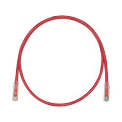 Cable de Parcheo TX6, UTP Cat6, 24 AWG, CM, Color Rojo, 10ft