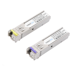 Transceptores bidireccionales SFP (mini-gbic) para fibra monomodo, 1.25 gbps de velocidad, conectores lc, simplex, hasta 60 km d