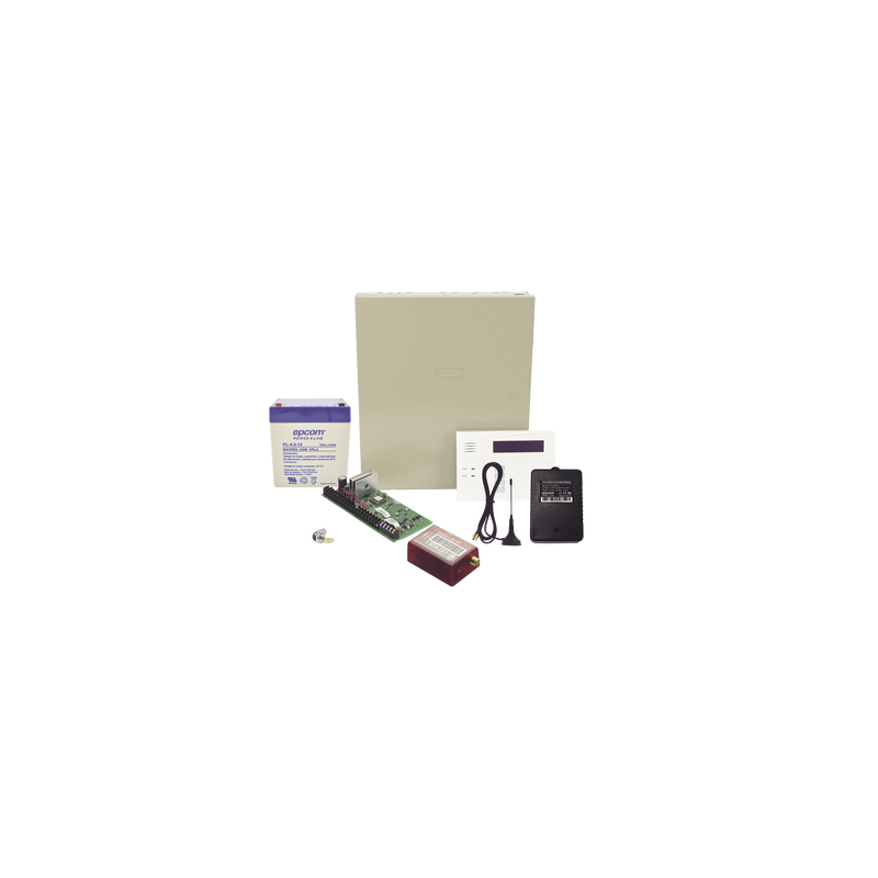 kit vista48la con comunicador 4gltem, 5g mn01, teclado, gabinete, batería y transformador (2 años 4gltem, 5g ilimitado incluido)