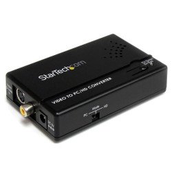 Adaptador Convertidor de S-Video, Video Compuesto y por Componentes