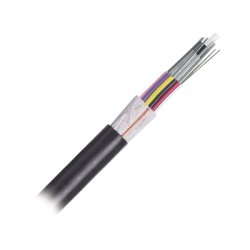 Cable de Fibra Óptica 12 hilos, OSP (Planta Externa), No Armada (Dieléctrica), MDPE (Polietileno de Media densidad), Multimodo O