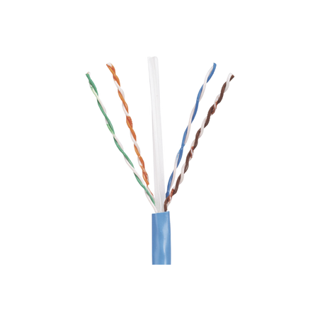 Bobina de Cable UTP 305 m. de Cobre, PanNet, Azul, Categoría 5e (24 AWG), PVC (CM), de 4 pares