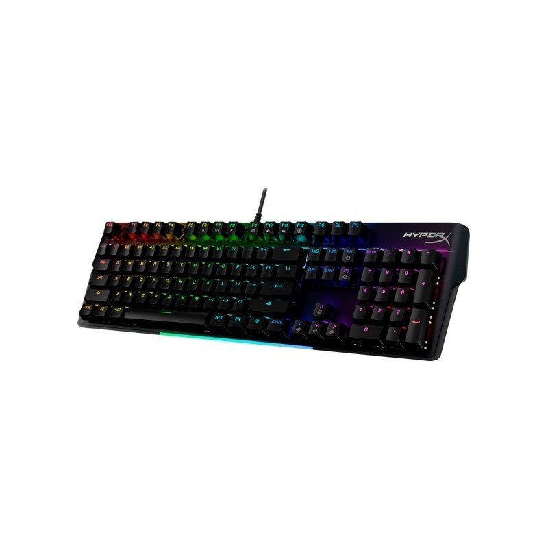 Teclado HyperX Alloy MKW100, Mechnical Gaming Keyboard, Red (US Layout), Full-size, IrDA, Mechanical, QWERTY, RGB LED, Black