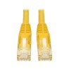 Cable Patch de Red Moldeado Snagless Cat6 Gigabit UTP RJ45 M/M Amarillo de 0.30 m [1 pie] - 1 x RJ-45 Macho Network - 1 x RJ-45