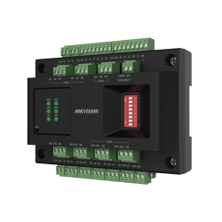 Expansor de 2 Puertas para Paneles de Control de Acceso DS-K27 Series, Comunicación RS-485, 4 Entradas y 2 Salidas Auxiliares