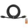 Cable Manhattan 355353, 3 m, HDMI tipo A (Estándar), HDMI tipo A (Estándar), 3D, 18 Gbit/s, Negro