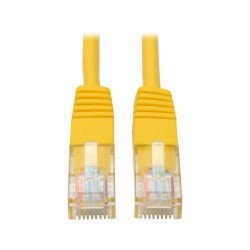 Cable Patch de Red Moldeado Snagless Cat5 Cat5e UTP RJ45 M/M Amarillo de 1.52 m [5 pies], Categoría 5, 350 MHz/1 Gbps, 1.52 m