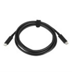 Cable de transferencia Lenovo 4X90Q59480, 2 m, USB C, USB C, USB 3.2 Gen 1 (3.1 Gen 1), 5000 Mbit/s, Negro