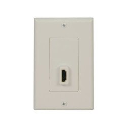 Placa de pared HDMI de paso directo para envío/recepción (H/H), Con la placa de pared de paso con emisor/receptor HDMI de Tripp