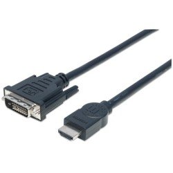Cable HDMI - DVI-D m-m 3.0m Manhattan