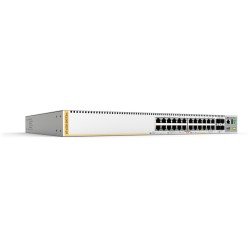 Switch Stackeable Capa 3, 24 puertos 10/100/1000 Mbps + 4 puertos SFP+ 10 G, fuente redundante