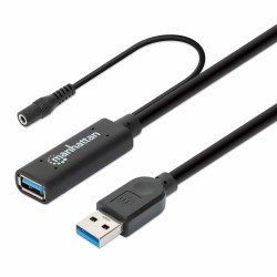 Cable USB V3.0 Ext. Activa 15.0M Negro