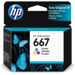 Cartucho de tinta HP 667 Tri-color Original.