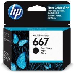 Cartucho de tinta HP 667 Negro Original.