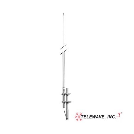 Antena Base VHF, Fibra de vidrio, Rango de Frecuencia 158-166 MHz.