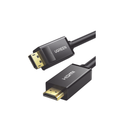 Cable DP Macho a HDMI Macho, Longitud 5m, Soporta 4K@30Hz, Soporta 3D, Cobre Estañado 28AWG, Blindaje interno múltiple, Transmis