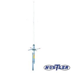 Antena Base UHF Fibra de Vidrio, 6 dB de ganancia, Rango de Frecuencia 498-505 MHz.