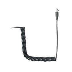 Cable resistente al fuego (UL-914), para auricular HDS-EMB con atenuación de ruido para radios Icom IC-F50/ 60/ 3161/ 4161/ 30GS