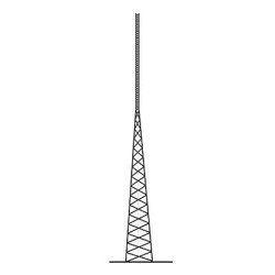 Torre Autosoportada Tubular ROHN de 52 metros Línea SSV HEAVY DUTY.