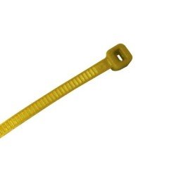 Corbata de nylon color amarillo 4.8 x 300mm (100 piezas)