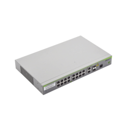 Switch administrable capa 3 de 16 puertos 10/100 Mbps + 2 puertos RJ45 gigabit/sfp combo