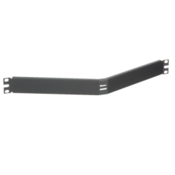 Tapa ciega para rack estándar de 19in, angulado, de acero, 1ur, color negro