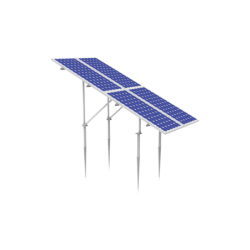 KIT (2X2) Montaje en tierra con tornillo para 4 módulos fotovoltaicos