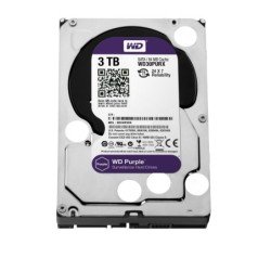 Disco duro WD Purple 3.5 3TB SATA3 6GB/s 64MB IntelliPower 24x7 para DVR 1-8 bahías/1-32 cam