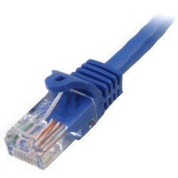 Cable de 2 m azul de red fast ethernet Cat. 5e RJ45 sin enganche - cable patch snagless