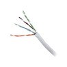 Bobina de cable de 305 metros, UTP cat5e, de color blanco, ul, cm, probado a 350 MHz, para aplicaciones de CCTV, redes de datos,