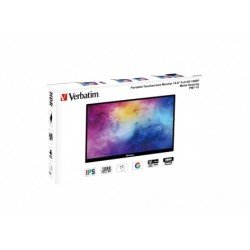 Monitor Verbatim Portátil 15.6", Full HD, Touch, Resolución 1920x1080, Color Negro