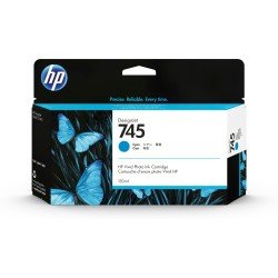 Cartucho de tinta a base de pigmentos HP DesignJet 745, cian, de 130 ml