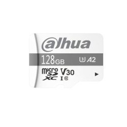 Dahua tf-p100, 128 GB - Dahua memoria micro SD de 128 GB uhs-i, c10, u3, v30, a2, velocidad de lectura 100 Mb/s, velocidad de es