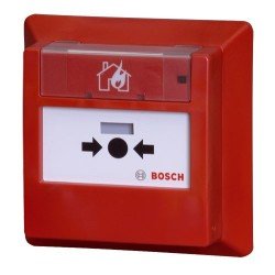Pulsador de alarma Bosch FMC-420RW-GFRRD, Alámbrico, Acrilonitrilo estireno acrilato (ASA), Plástico, Rojo