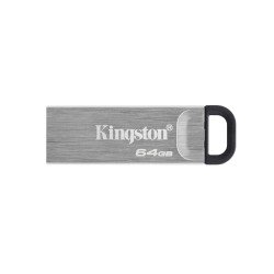 Memoria Kingston 64GB USB 3.2 alta velocidad, DataTraveler kyson metálica