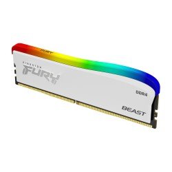 Memoria DDR4 Kingston FuryBeast White RGB, 8GB, 3200 MHz