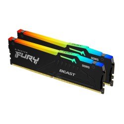 Memoria DDR5 Kingston FuryBeast 64GB 5200MHz RGB kit2 kf552c40bbak2-64