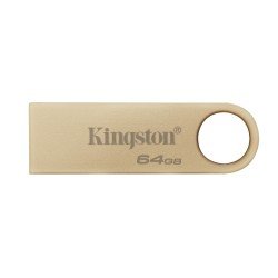 Memoria Kingston 64GB, 3.2 alta velocidad, datatravaler dorada