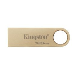 Memoria Kingston 128GB, 3.2 alta velocidad, datatravaler dorada
